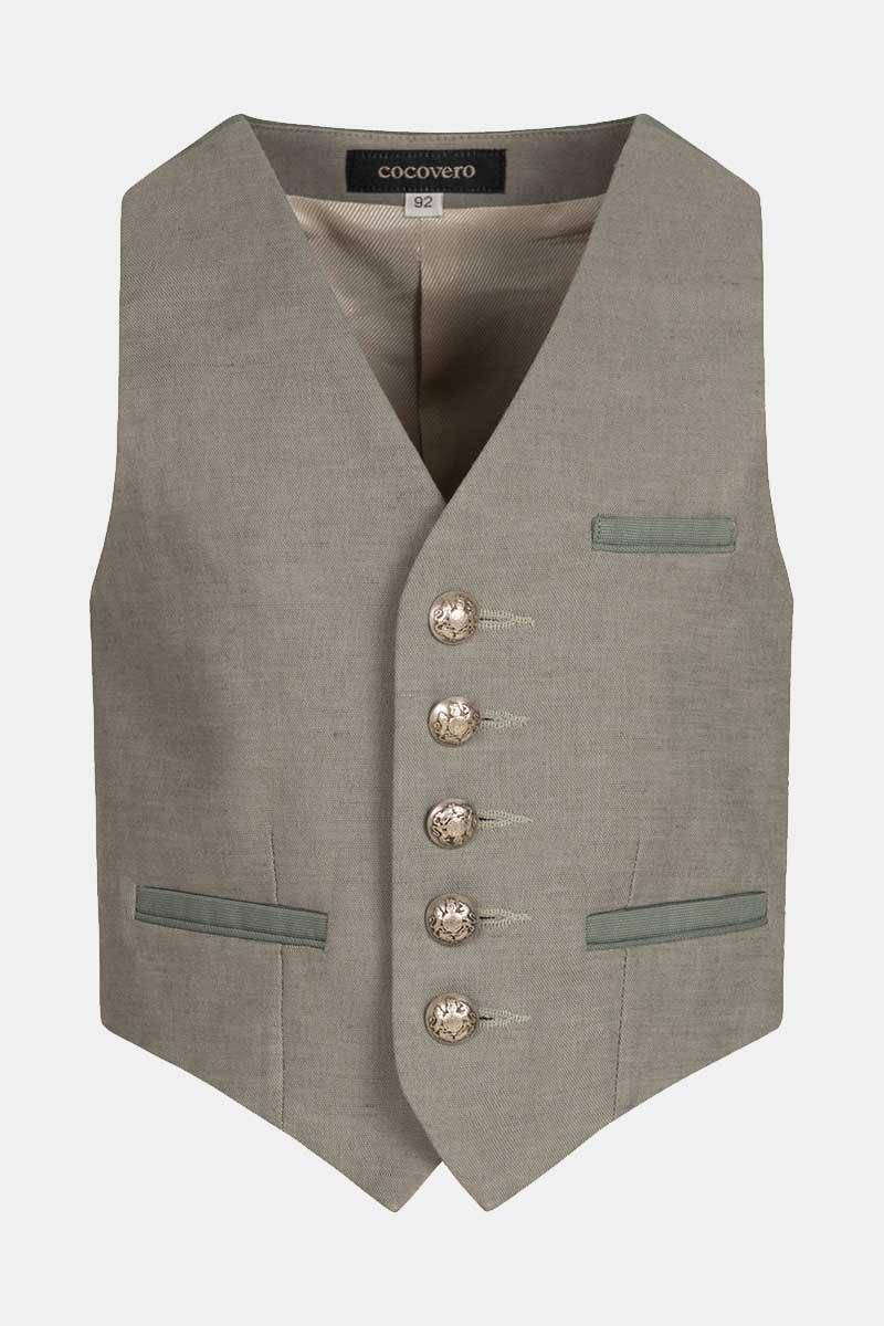Kinder Weste Logan Mini Linen Sage
