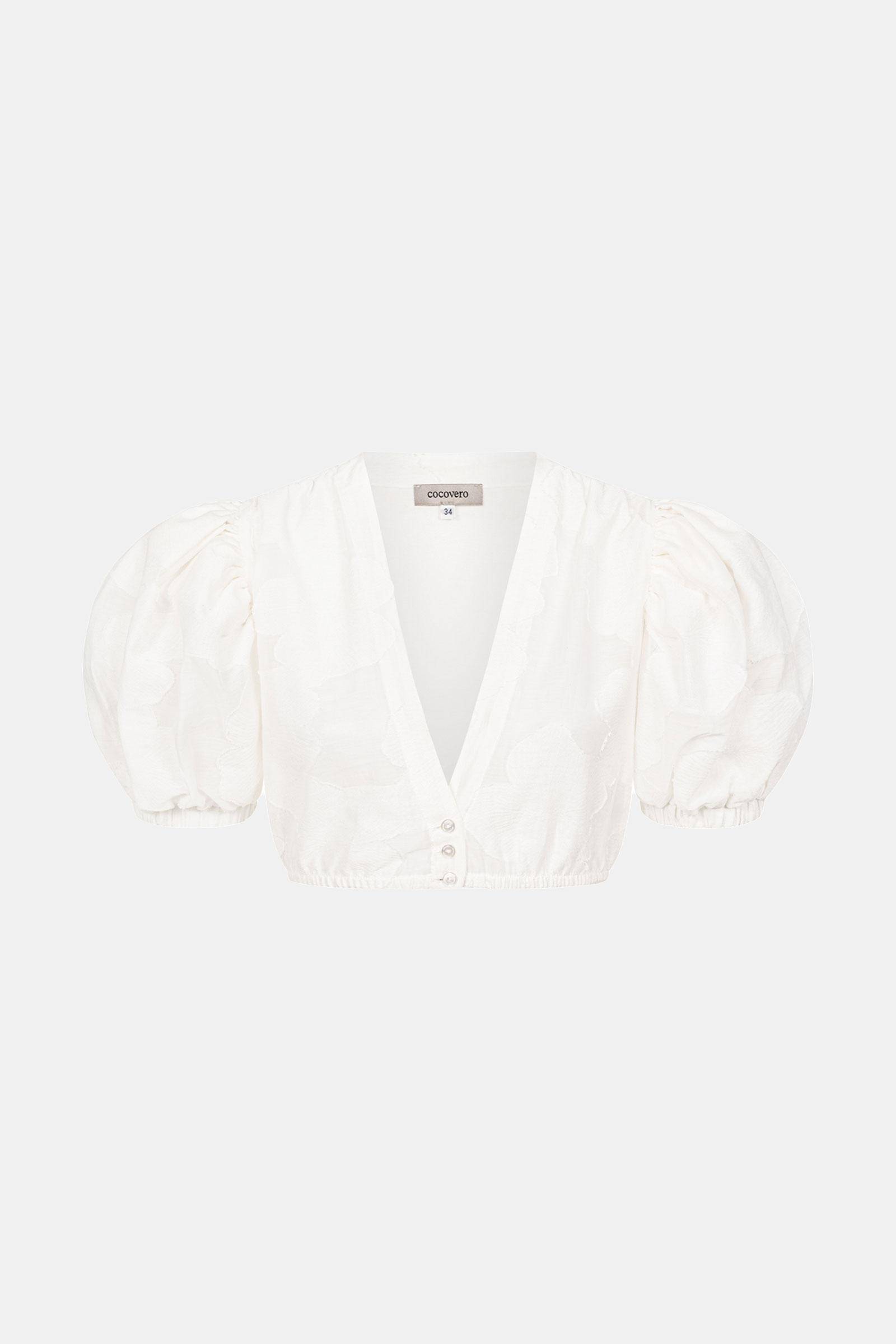 CocoVero x windsor Bluse Helena Floral White